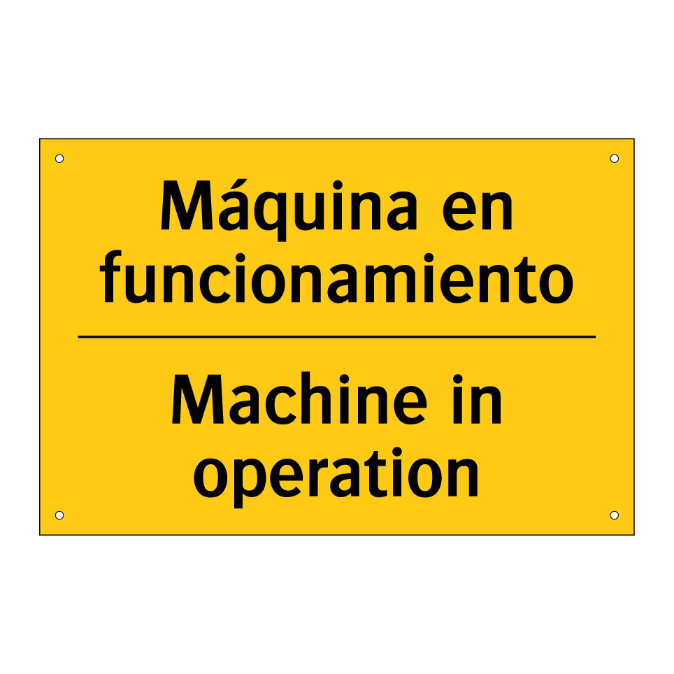 Máquina en funcionamiento - Machine in operation