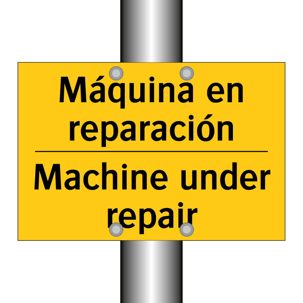 Máquina en reparación - Machine under repair