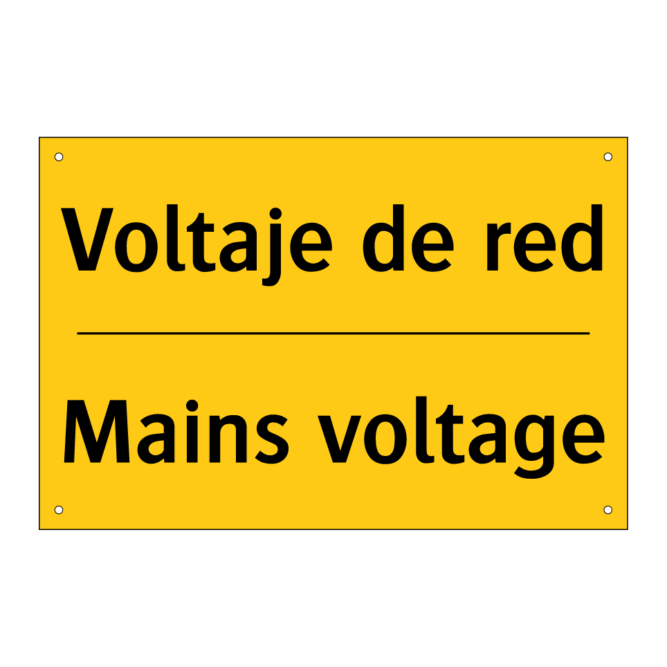 Voltaje de red - Mains voltage