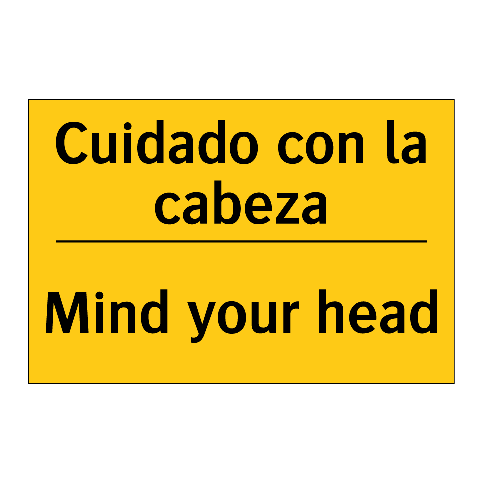 Cuidado con la cabeza - Mind your head