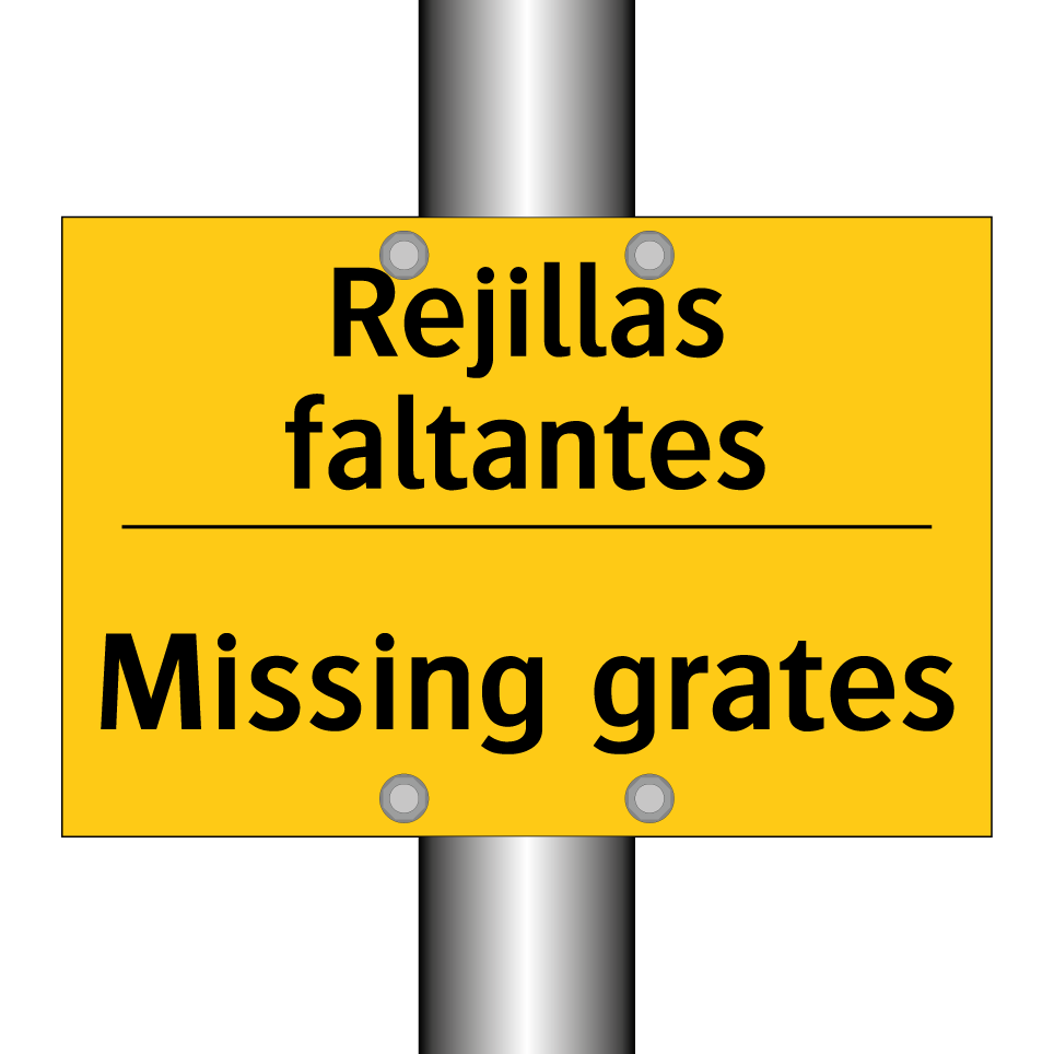 Rejillas faltantes - Missing grates