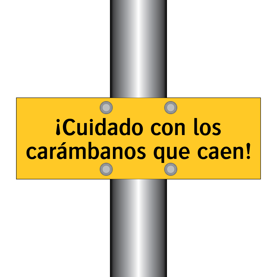 ¡Cuidado con los carámbanos que caen!