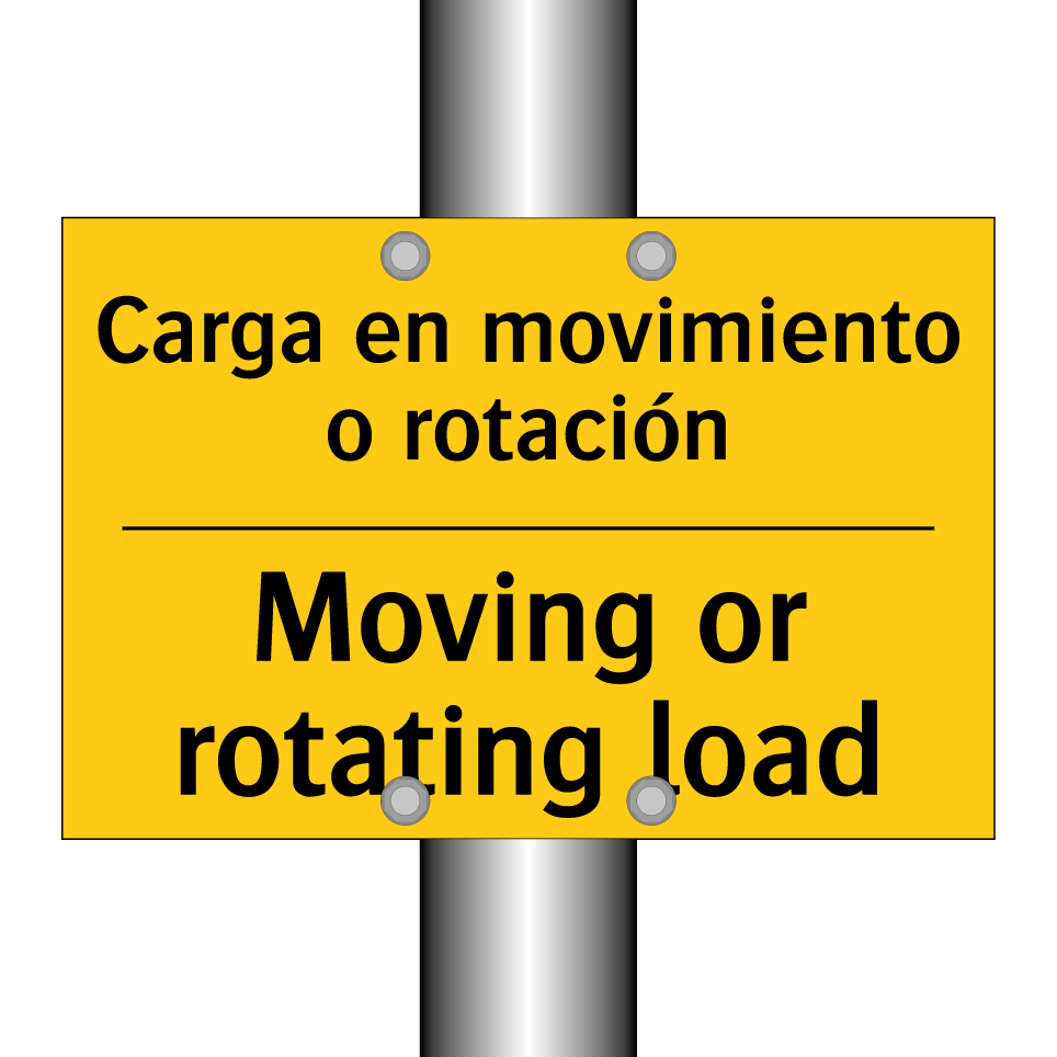 Carga en movimiento o rotación - Moving or rotating load