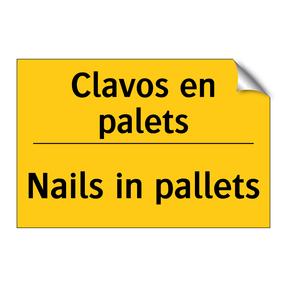 Clavos en palets - Nails in pallets