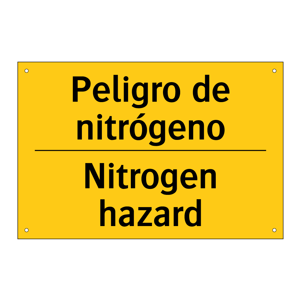 Peligro de nitrógeno - Nitrogen hazard