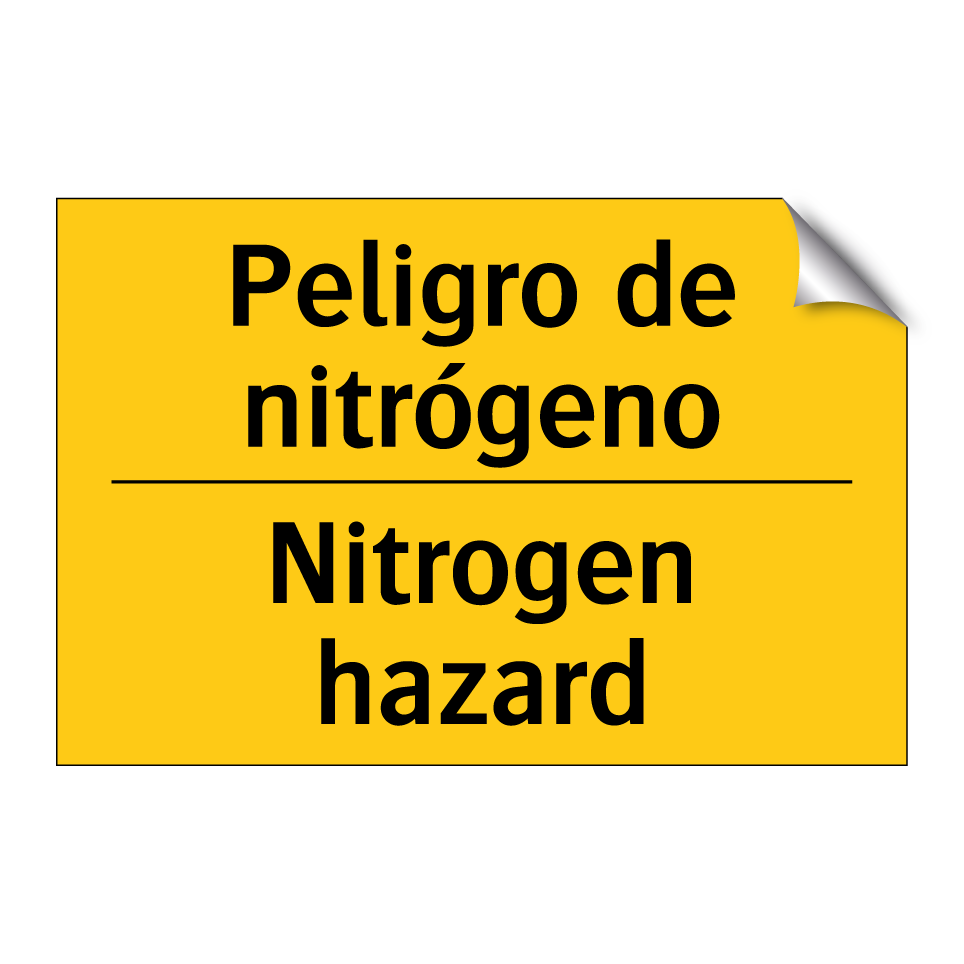 Peligro de nitrógeno - Nitrogen hazard