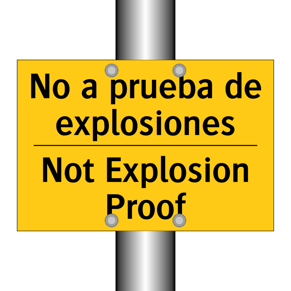 No a prueba de explosiones - Not Explosion Proof