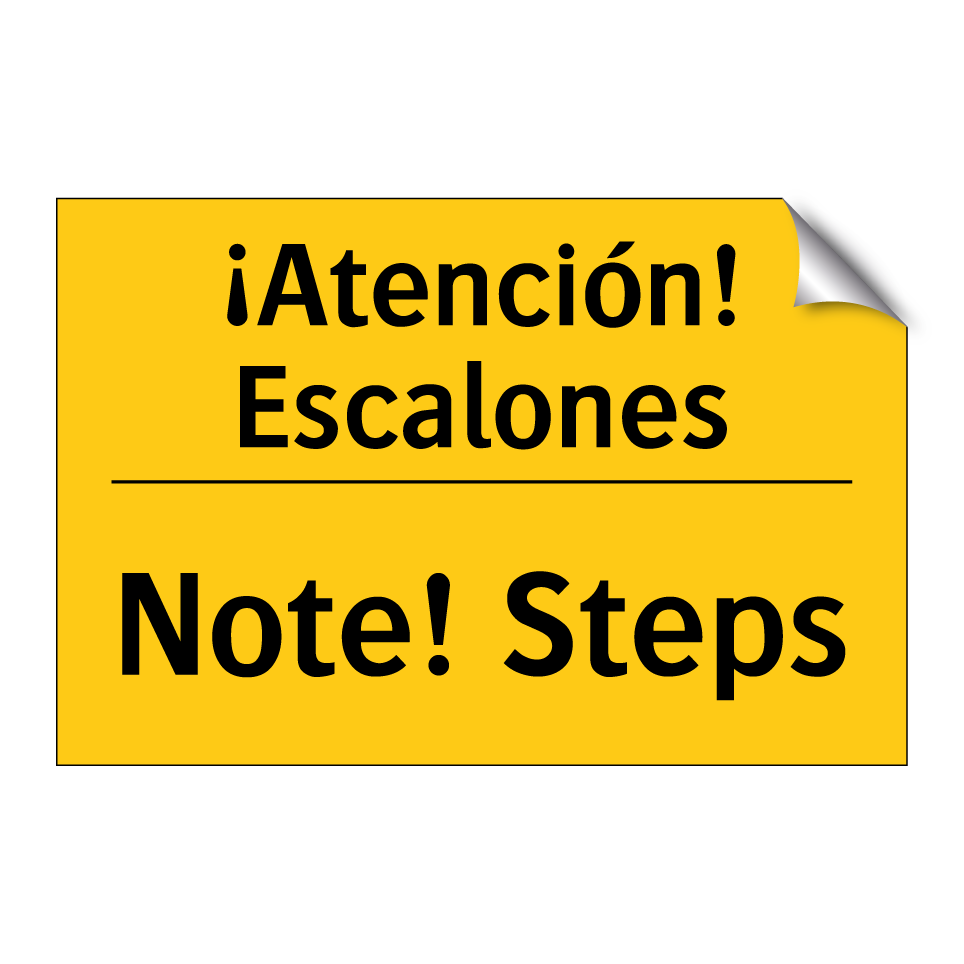 ¡Atención! Escalones - Note! Steps
