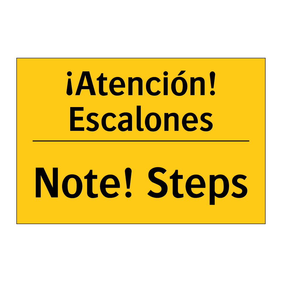 ¡Atención! Escalones - Note! Steps