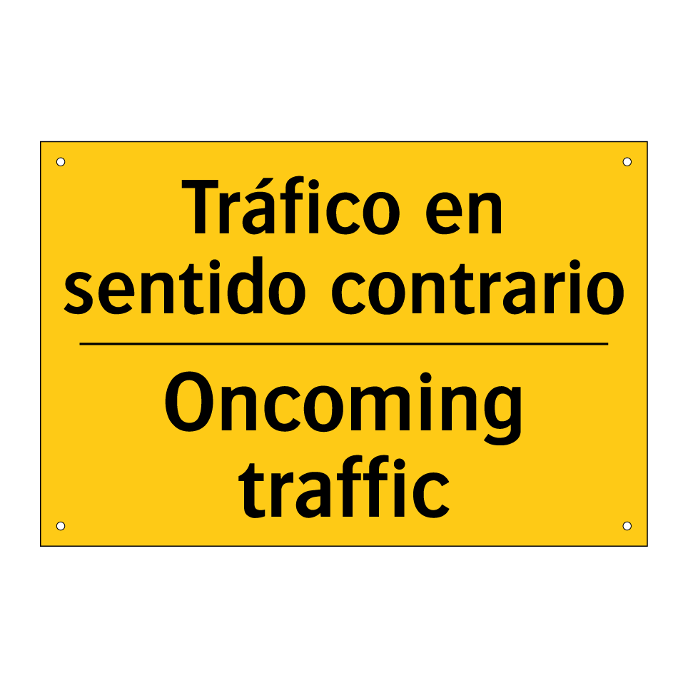 Tráfico en sentido contrario - Oncoming traffic
