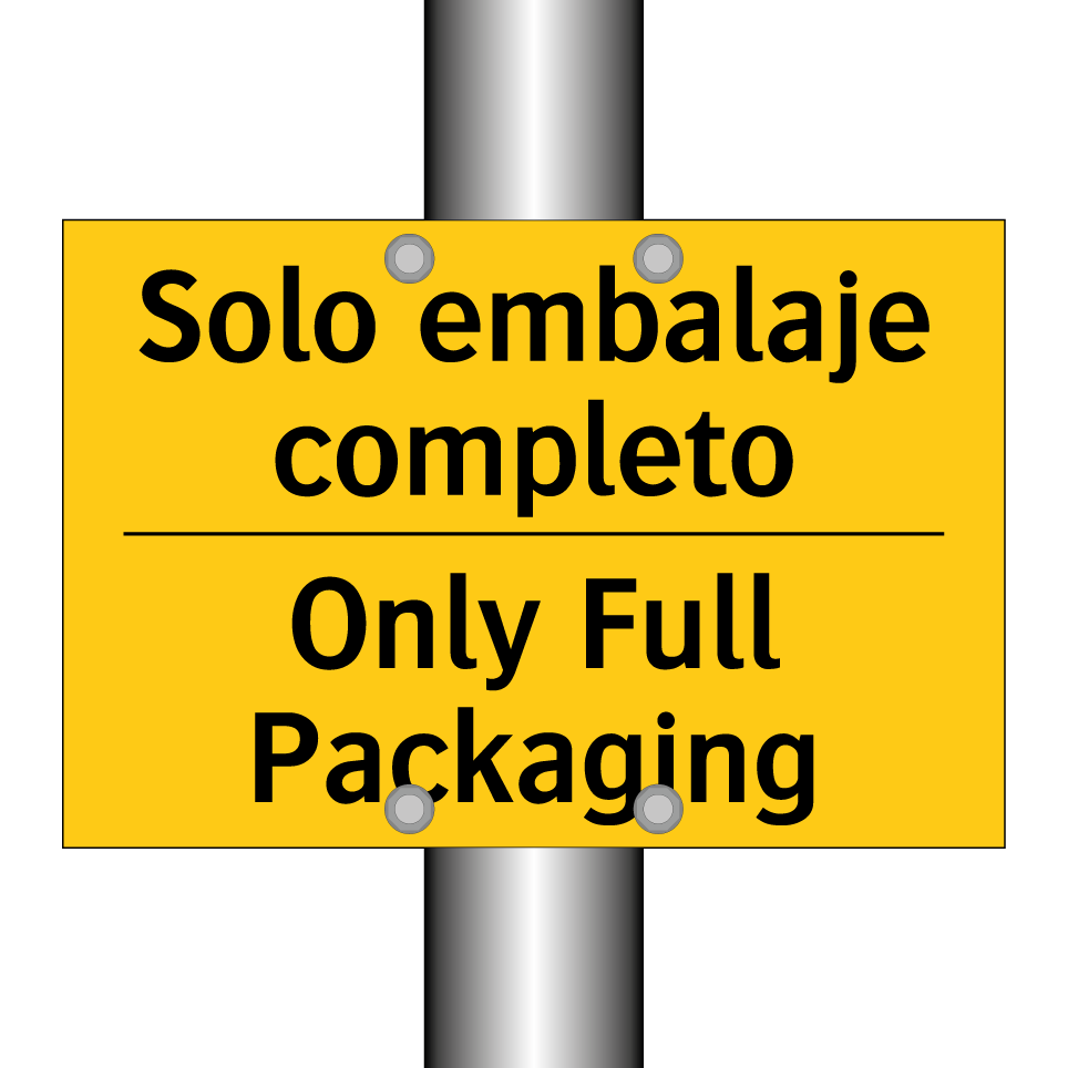 Solo embalaje completo - Only Full Packaging