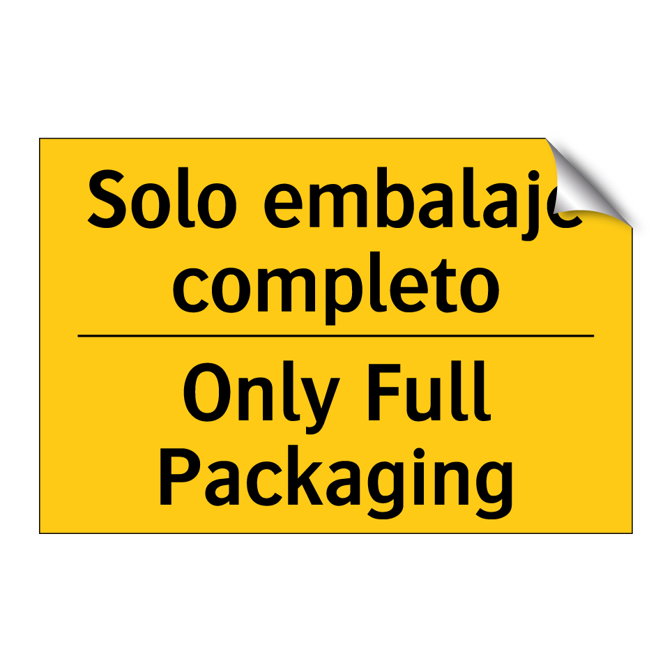 Solo embalaje completo - Only Full Packaging