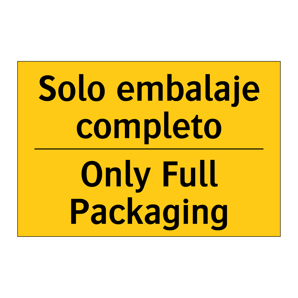 Solo embalaje completo - Only Full Packaging