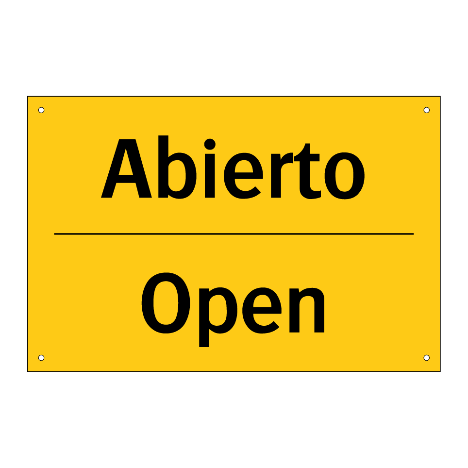 Abierto - Open