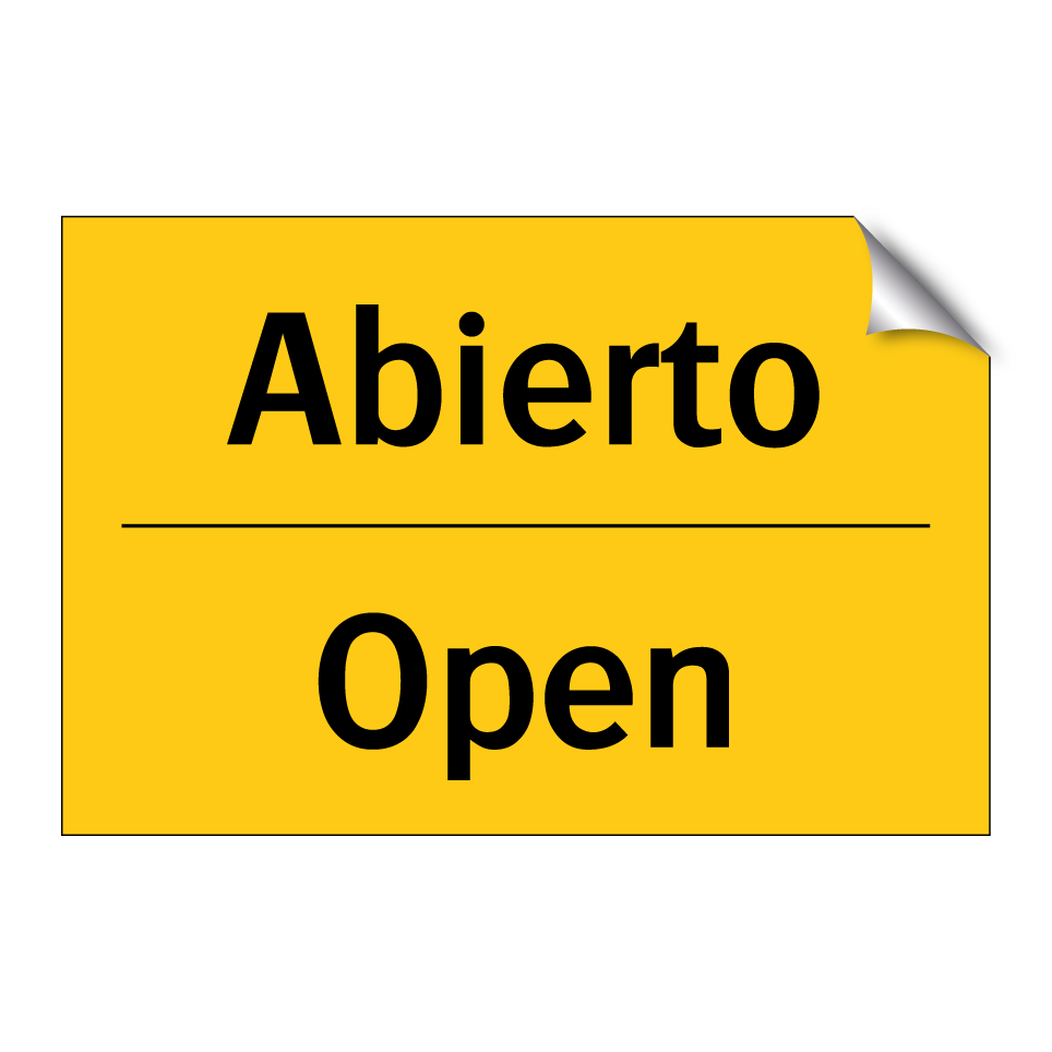Abierto - Open
