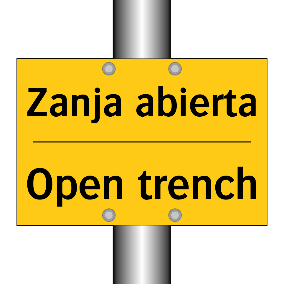 Zanja abierta - Open trench