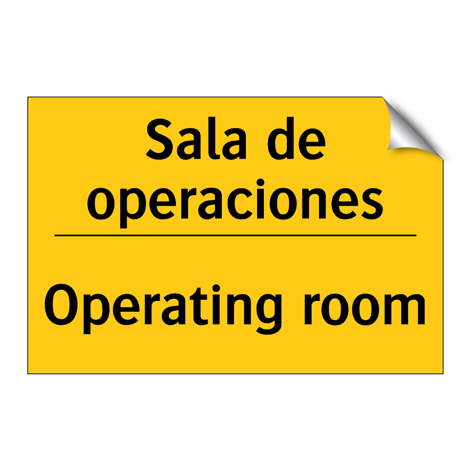 Sala de operaciones - Operating room