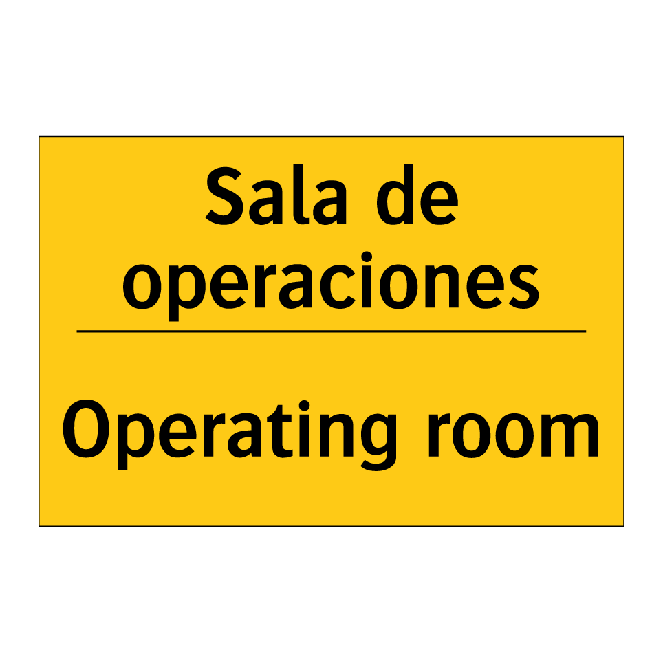 Sala de operaciones - Operating room