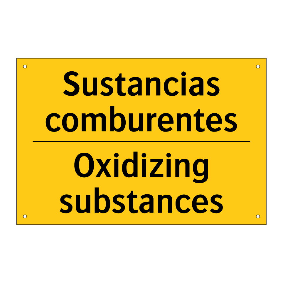 Sustancias comburentes - Oxidizing substances