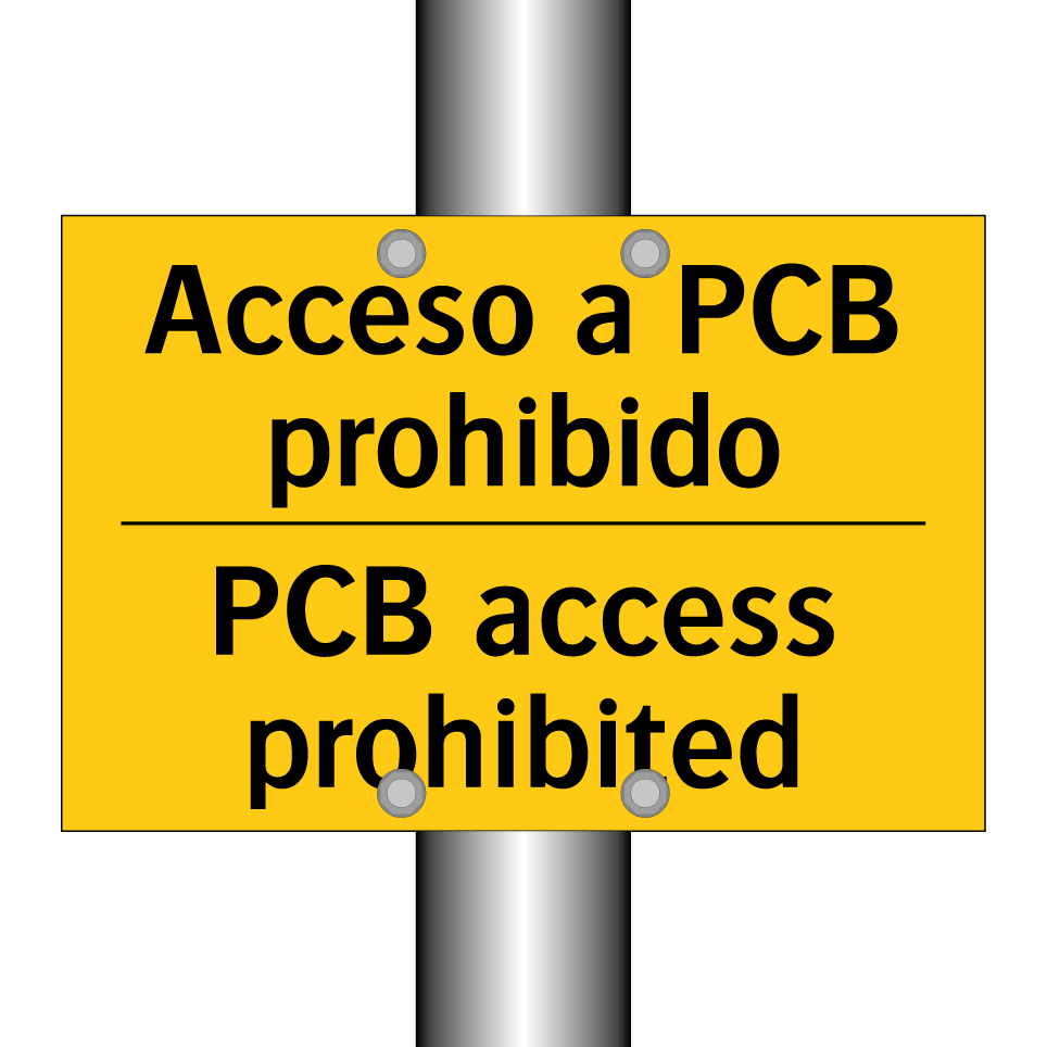 Acceso a PCB prohibido - PCB access prohibited