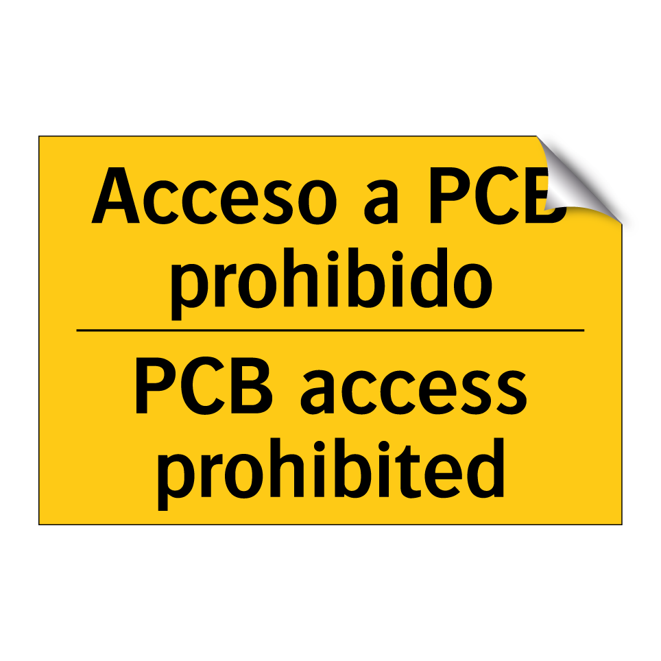 Acceso a PCB prohibido - PCB access prohibited