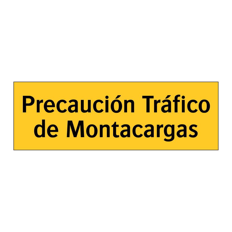 Precaución Tráfico de Montacargas
