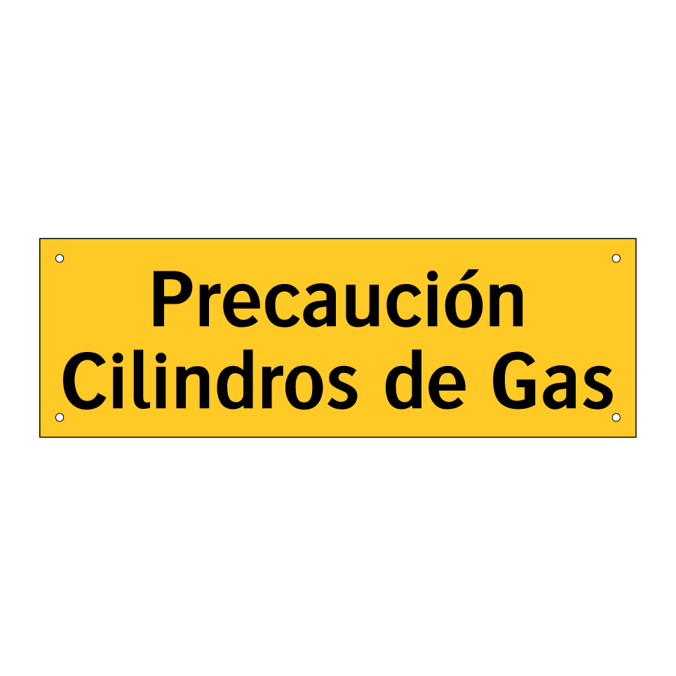 Precaución Cilindros de Gas