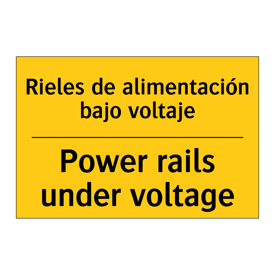 Rieles de alimentación bajo voltaje - Power rails under voltage