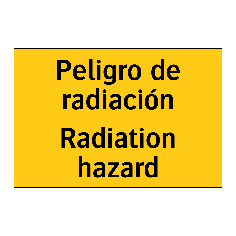 Peligro de radiación - Radiation hazard
