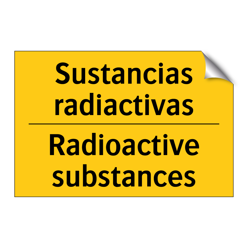 Sustancias radiactivas - Radioactive substances