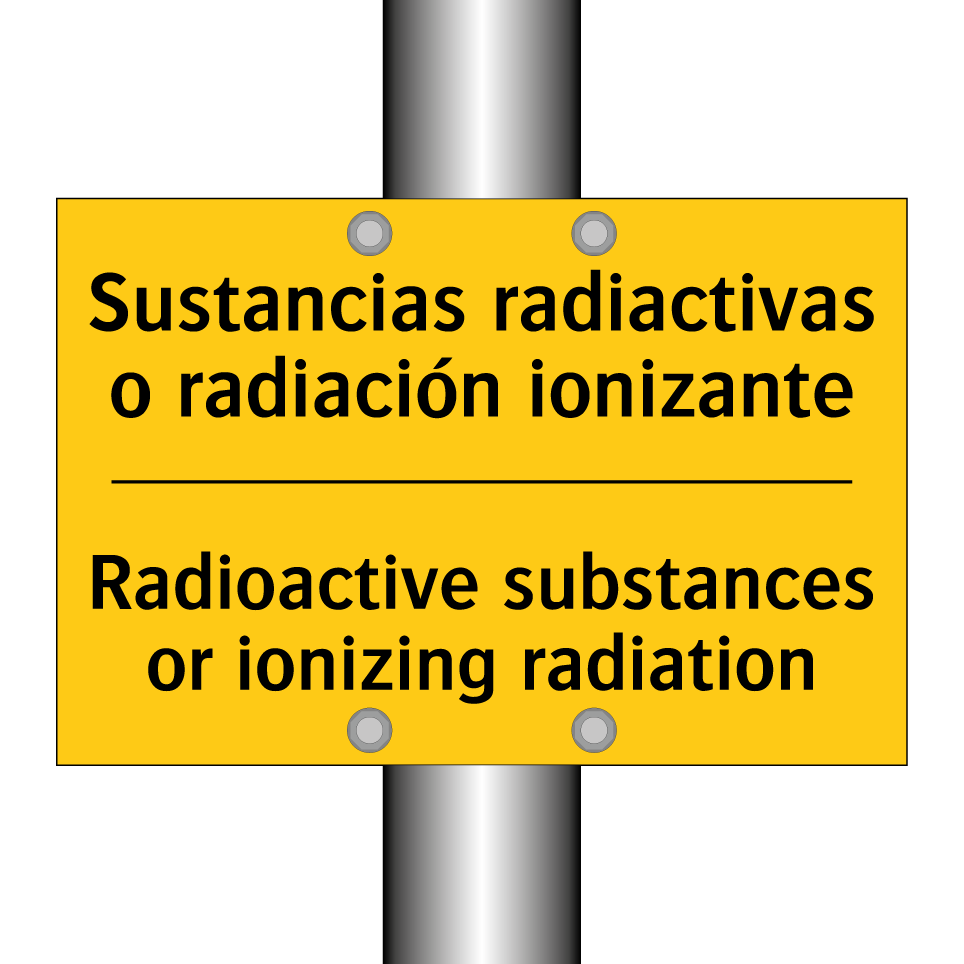 Sustancias radiactivas o radiación ionizante - Radioactive substances or ionizing radiation