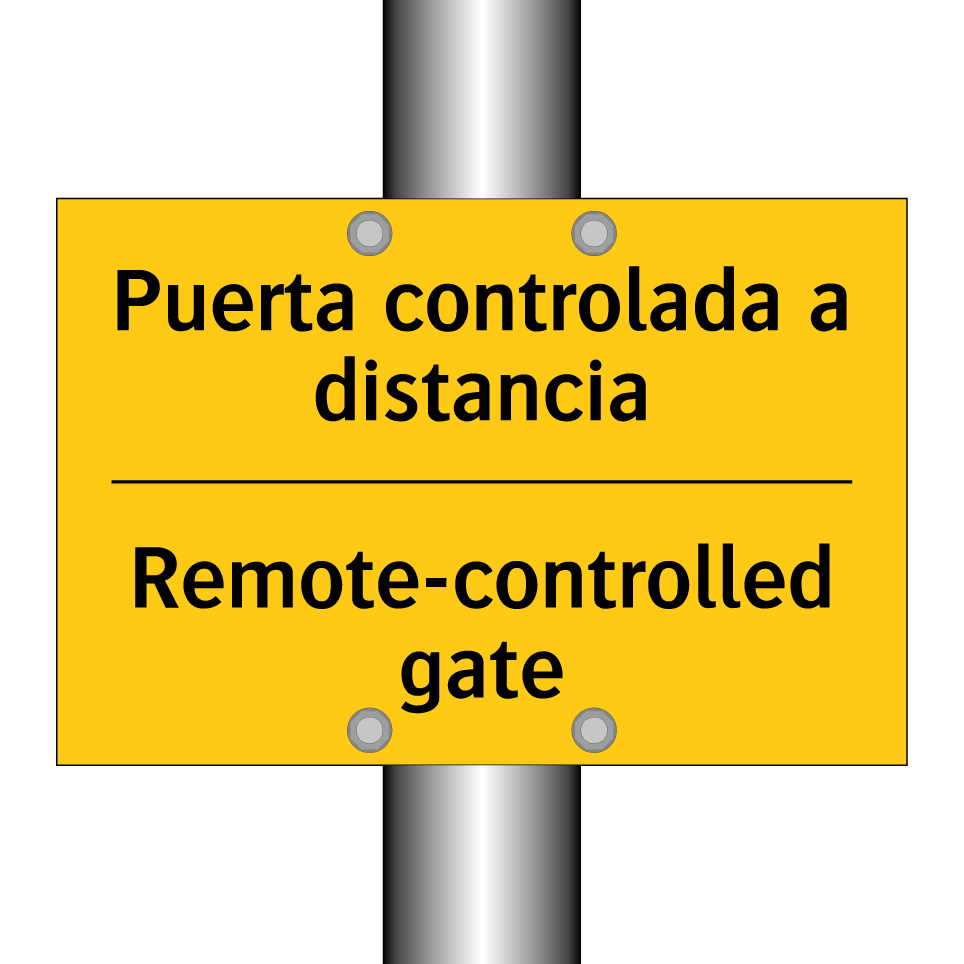 Puerta controlada a distancia - Remote-controlled gate