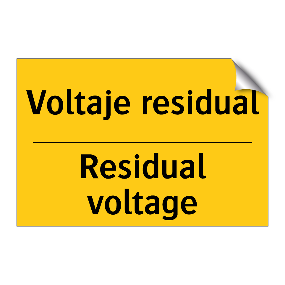 Voltaje residual - Residual voltage