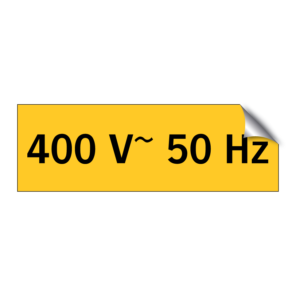 400 V~ 50 Hz