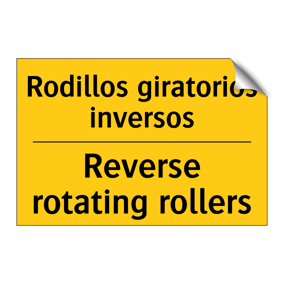 Rodillos giratorios inversos - Reverse rotating rollers