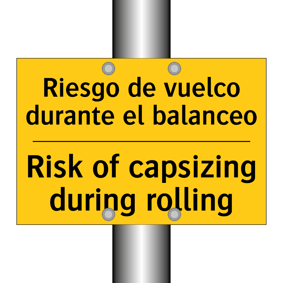 Riesgo de vuelco durante el balanceo - Risk of capsizing during rolling