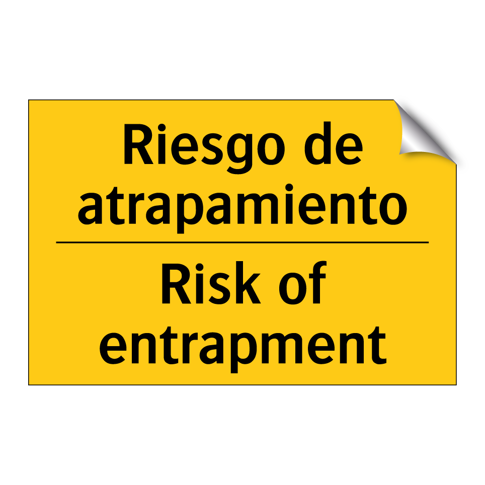 Riesgo de atrapamiento - Risk of entrapment