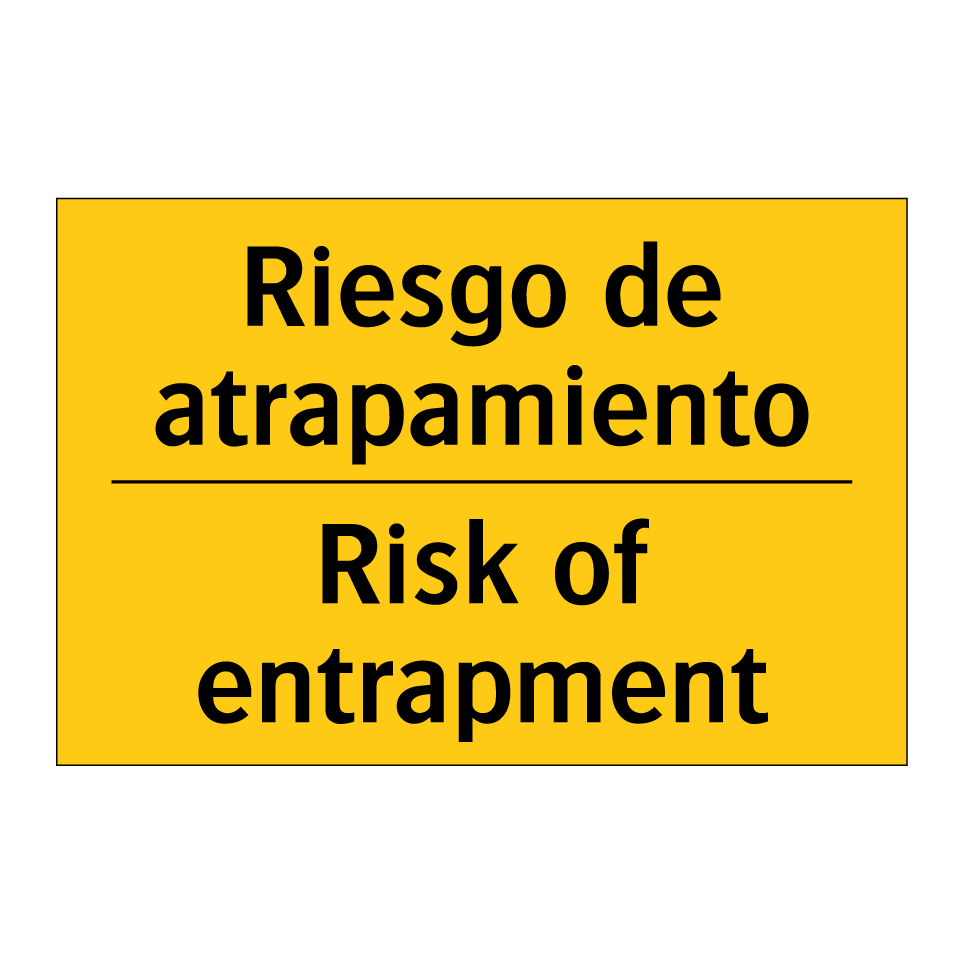 Riesgo de atrapamiento - Risk of entrapment