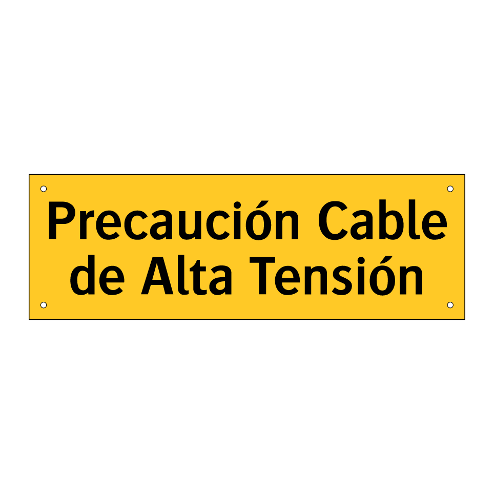 Precaución Cable de Alta Tensión