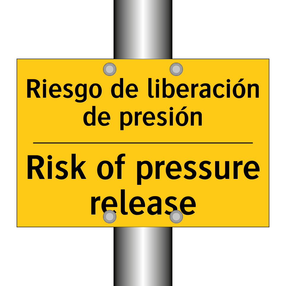 Riesgo de liberación de presión - Risk of pressure release