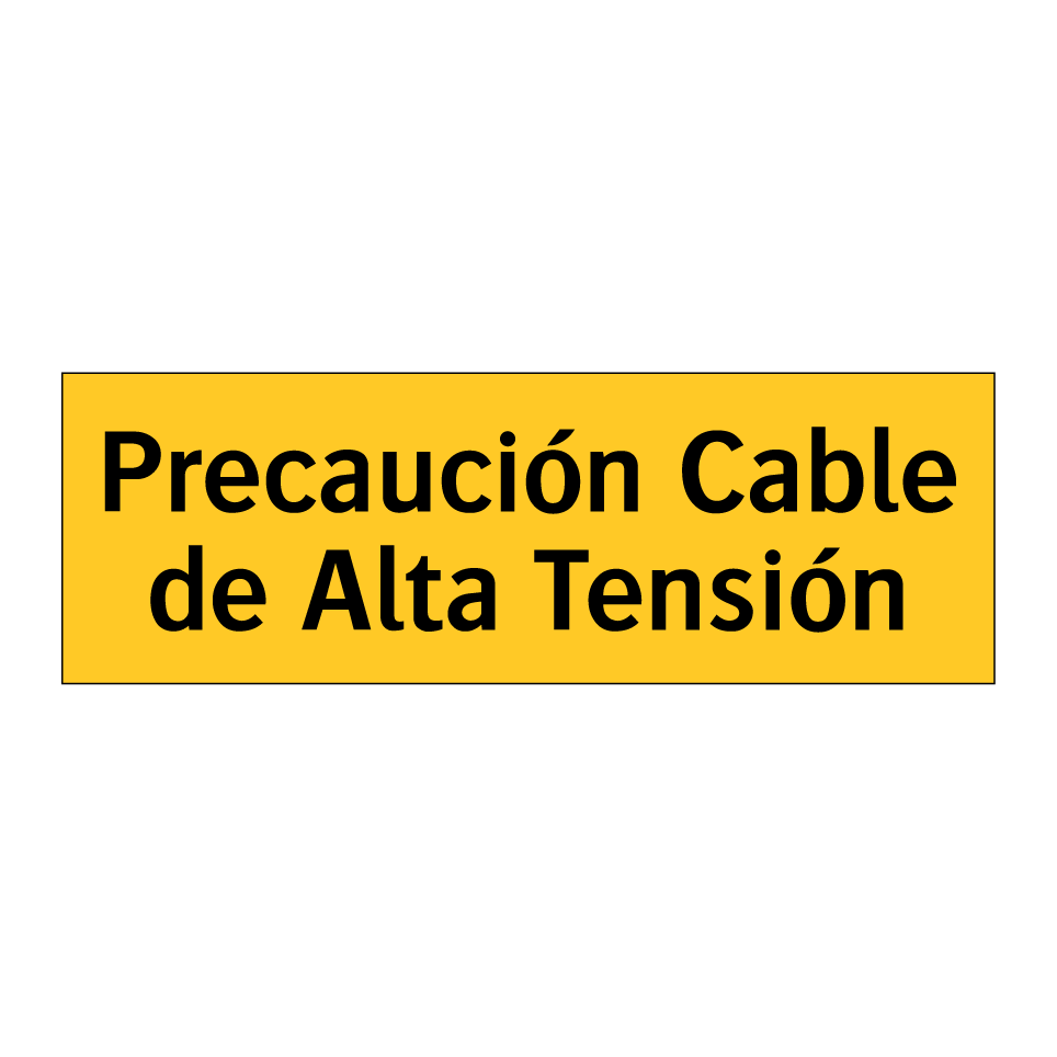 Precaución Cable de Alta Tensión