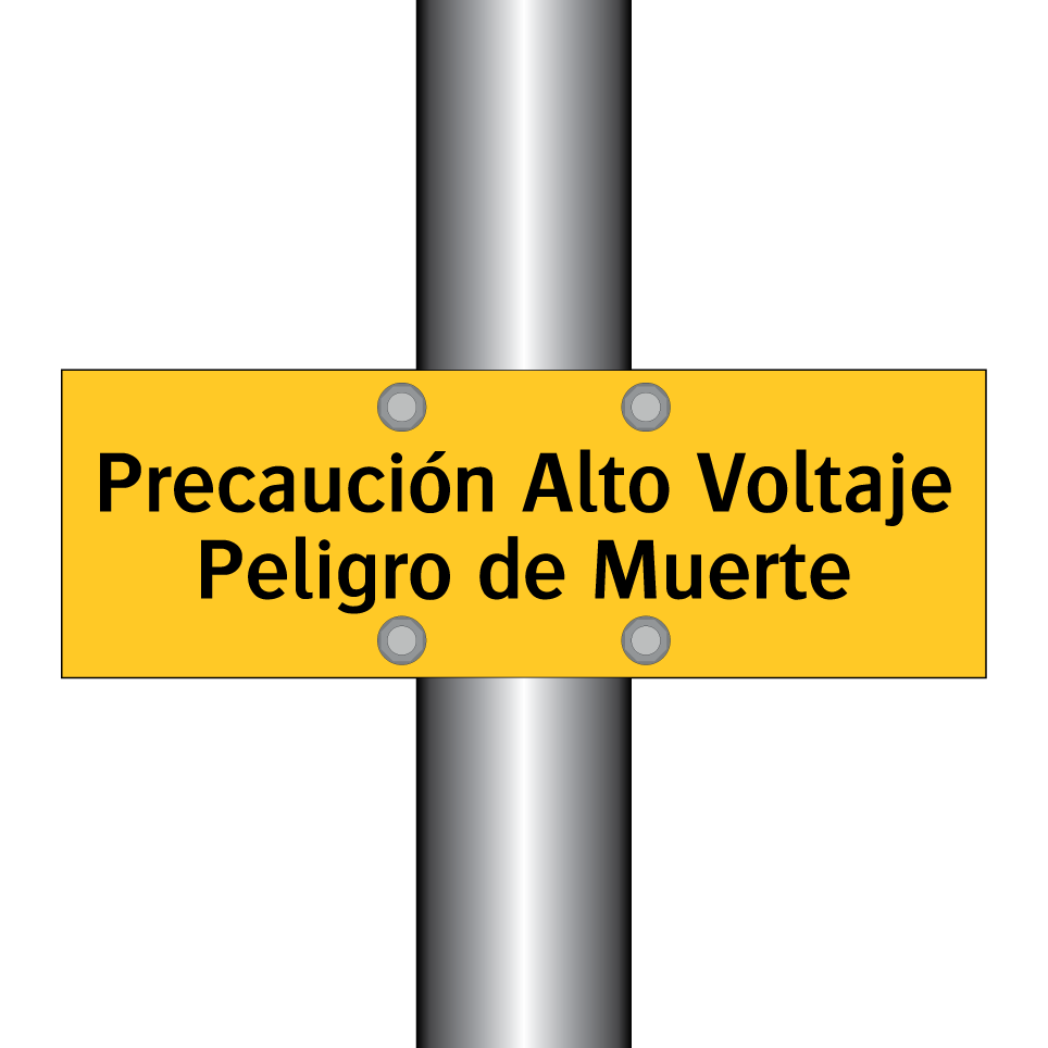 Precaución Alto Voltaje Peligro de Muerte