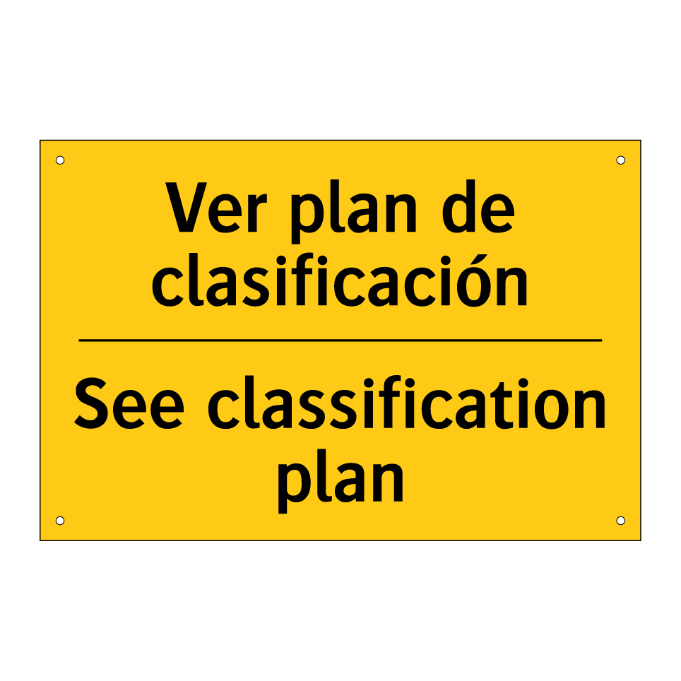 Ver plan de clasificación - See classification plan