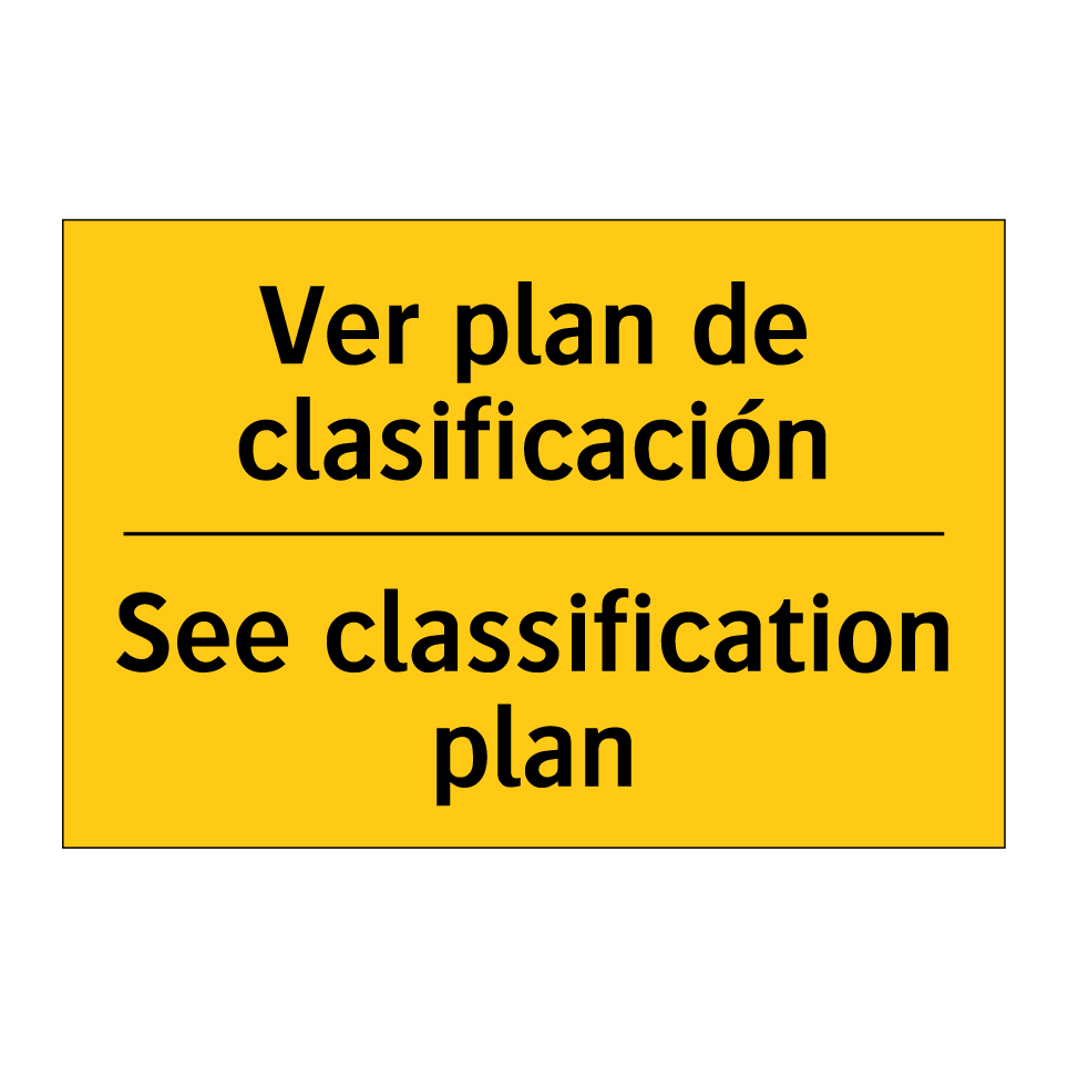 Ver plan de clasificación - See classification plan