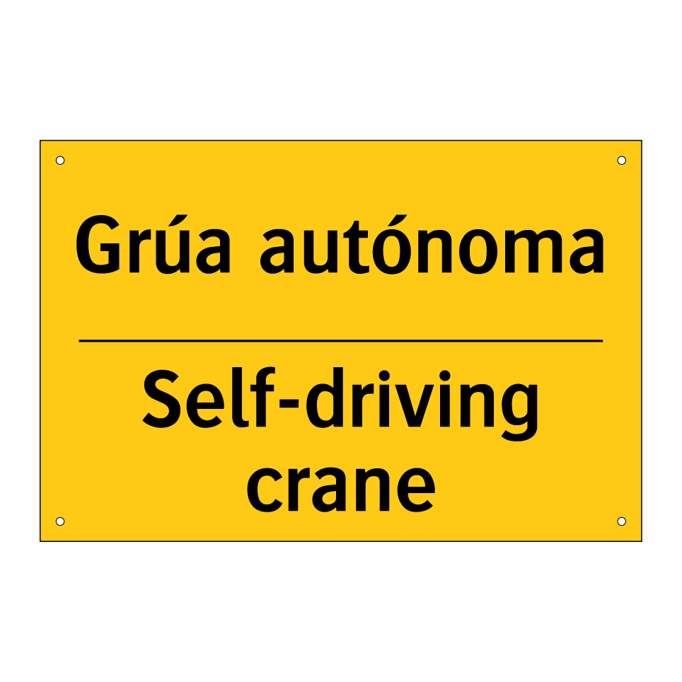 Grúa autónoma - Self-driving crane