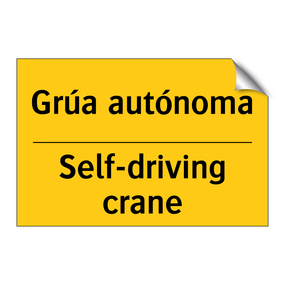 Grúa autónoma - Self-driving crane
