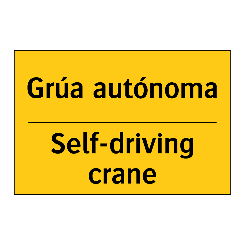 Grúa autónoma - Self-driving crane