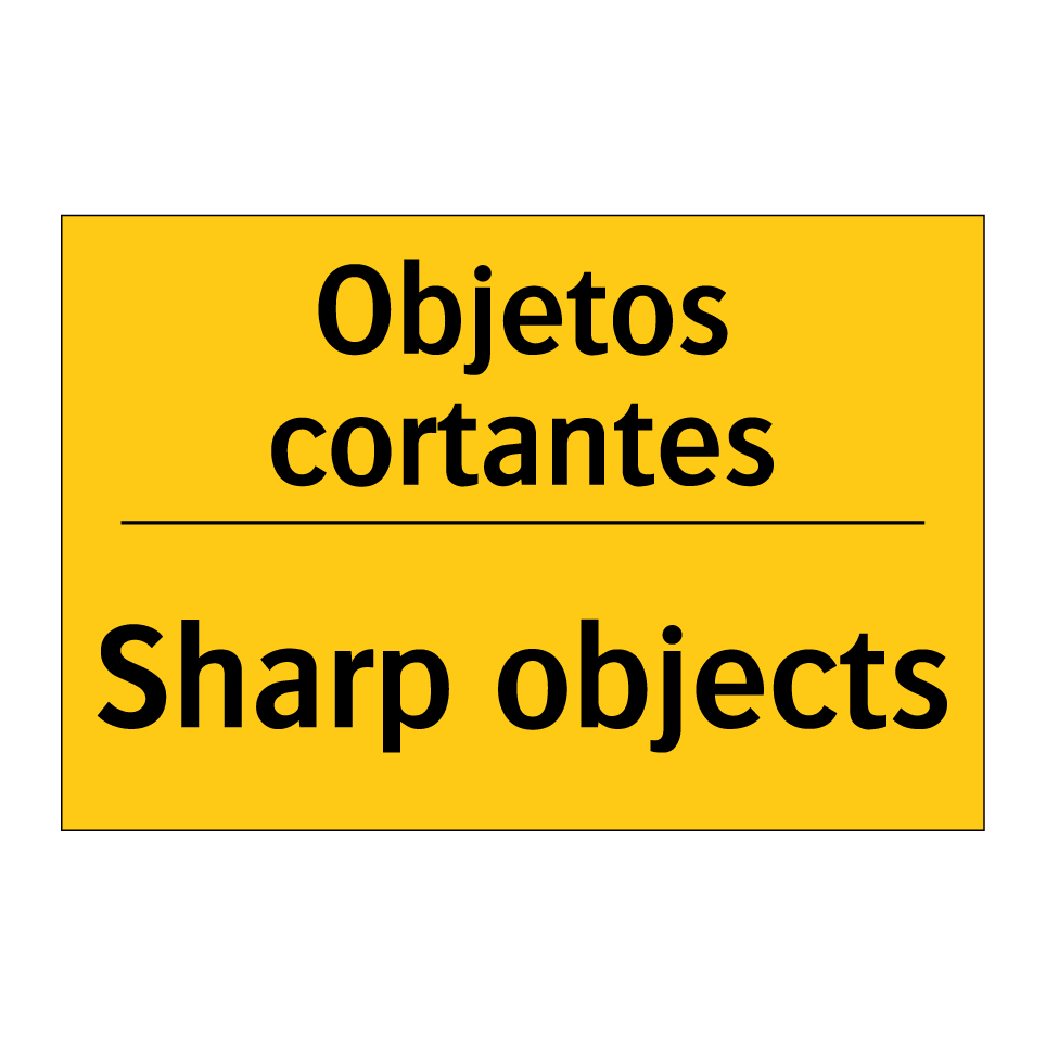 Objetos cortantes - Sharp objects