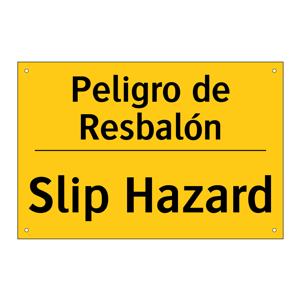 Peligro de Resbalón - Slip Hazard
