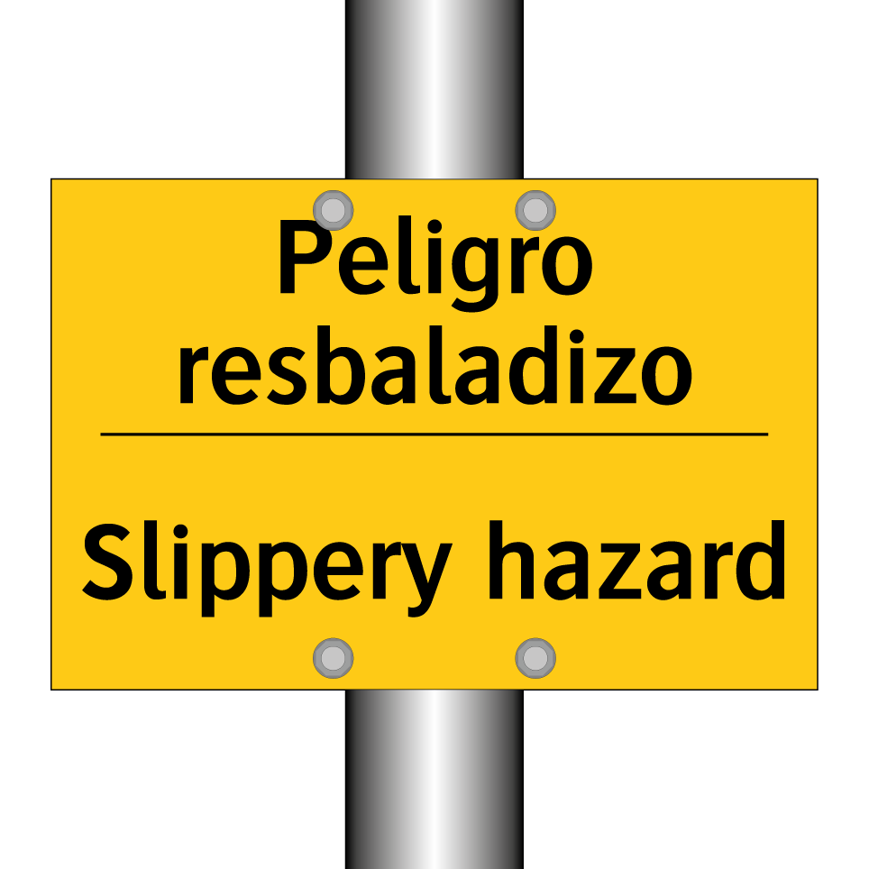 Peligro resbaladizo - Slippery hazard